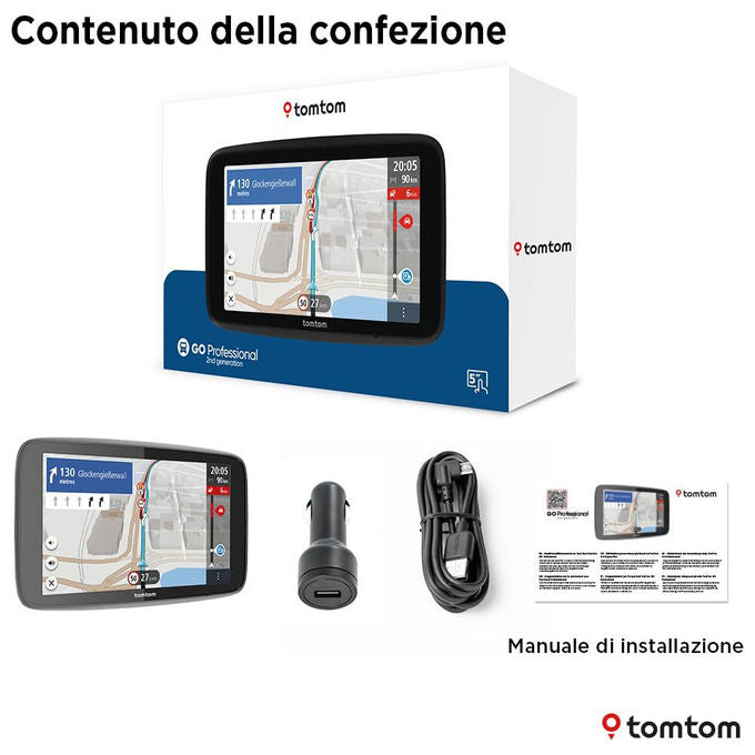 TomTom GO Professional 1YF500210 Navigatore GPS per Camion e Bus 5'' Mappe Europee