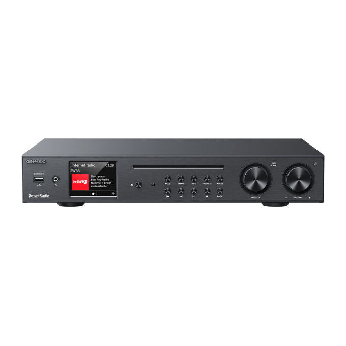 Kenwood KR-W8000SCD-B Ricevitore AV Stereo 30W Nero con Wi-Fi Bluetooth e CD
