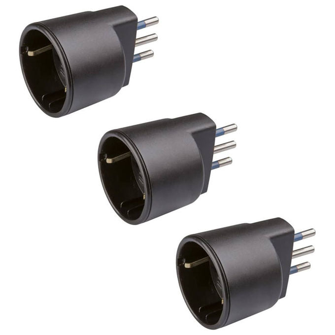 Poly Pool PP0417 Adattatore Elettrico Compatto 16A 250V Bianco Uscita 90° Certificato IMQ