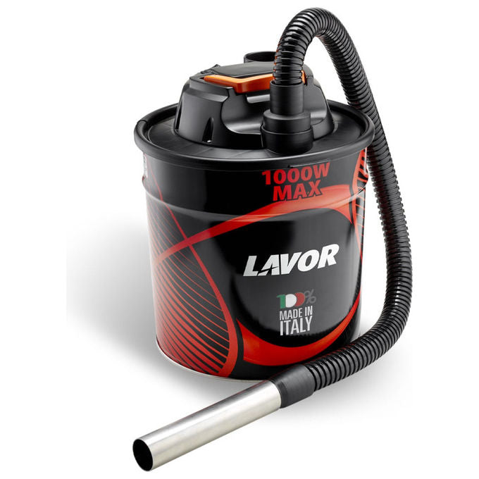 Lavor Ashley 412 Aspiracenere 1000W con Filtro HEPA e Serbatoio 18L in Metallo