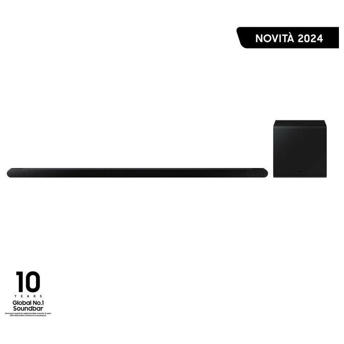 Samsung Soundbar HW-S800D, 3.1.2 Canali, Dolby Atmos, Subwoofer Wireless, Titan Black