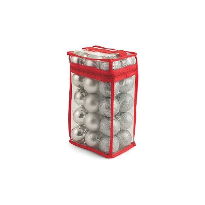 Galileo Casa 2417057 Palle di Natale Set 30 pz Infrangibili 6 cm Assortite colore Argento