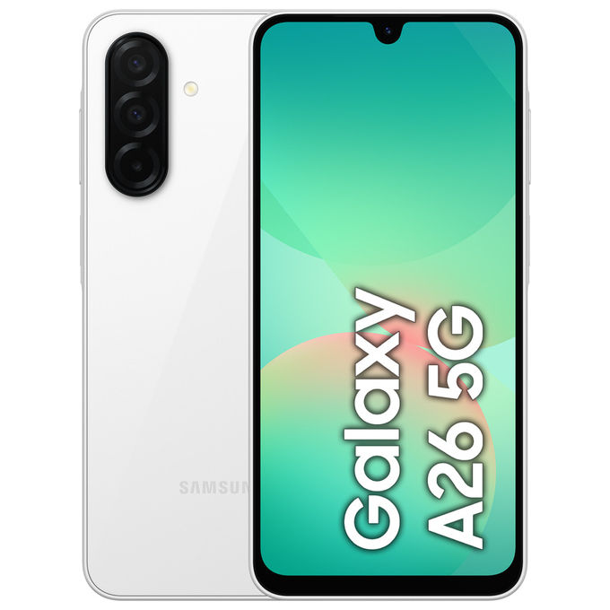Samsung Galaxy A26 5G Smartphone 6.7'' Super AMOLED 8GB 256GB Bianco SM-A266BZWCEUE