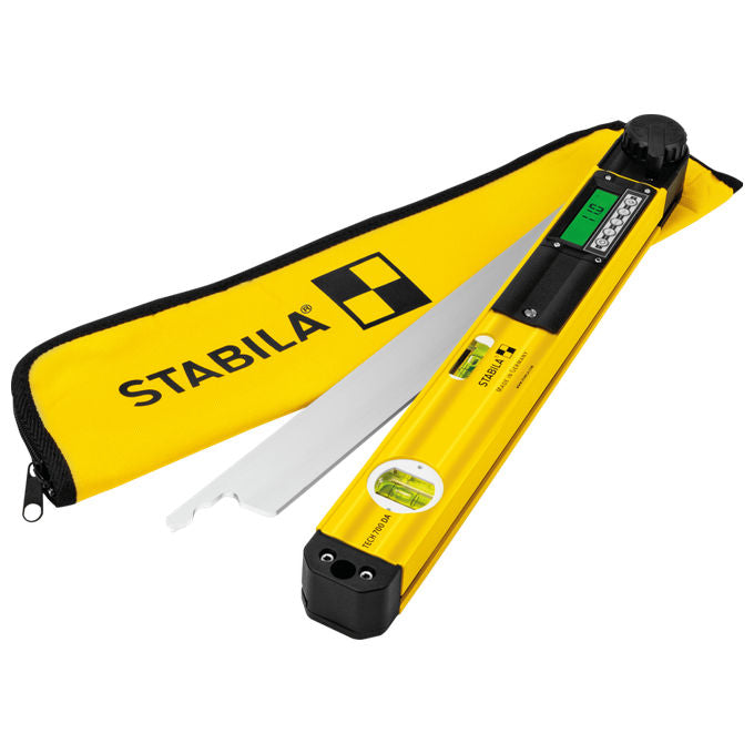 Stabila 18903 TECH 700 DA Goniometro Elettronico 3 in 1 Campo 0°-270° Precisione ± 0,10° IP54 Batterie fino a 120 h L 45 cm colore Nero