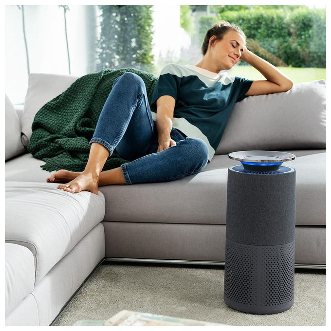 Beurer LR401 Purificatore d'aria per ambienti fino a 69 m² Controllo tramite app filtro HEPA H13 colore Nero