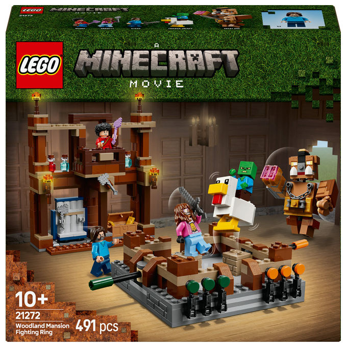 LEGO Minecraft 21272 Magione della Foresta Ring di Combattimento Set 491 Pezzi 10+