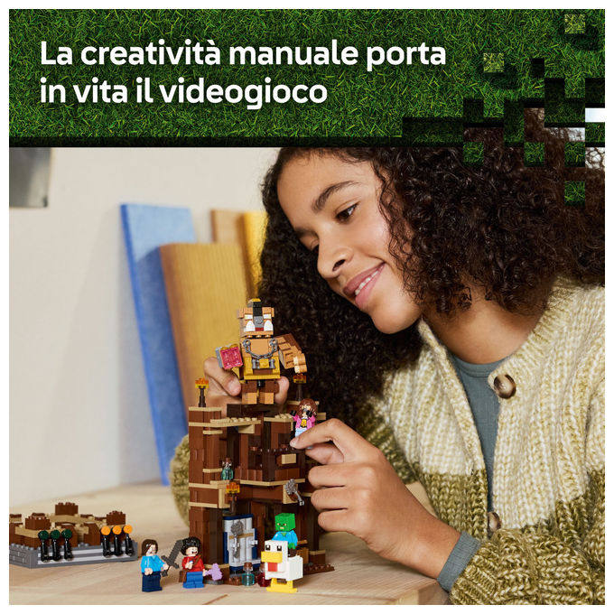 LEGO Minecraft 21272 Magione della Foresta Ring di Combattimento Set 491 Pezzi 10+