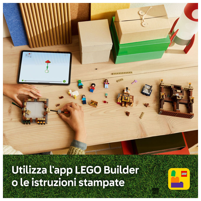 LEGO Minecraft 21272 Magione della Foresta Ring di Combattimento Set 491 Pezzi 10+