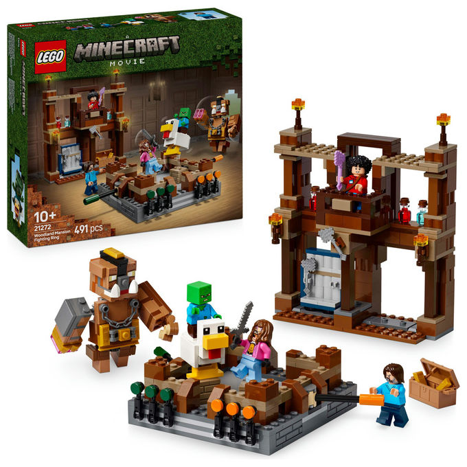 LEGO Minecraft 21272 Magione della Foresta Ring di Combattimento Set 491 Pezzi 10+