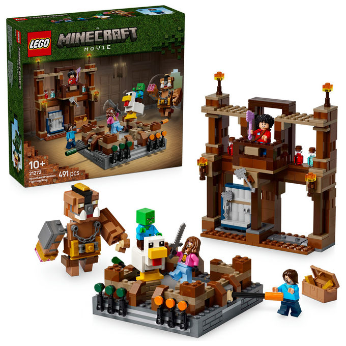 LEGO Minecraft 21272 Magione della Foresta Ring di Combattimento Set 491 Pezzi 10+