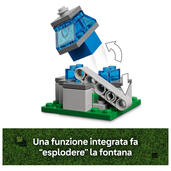 LEGO Minecraft 21273 Attacco al Villaggio del Ghastpallone Set Costruzione 555 Pezzi