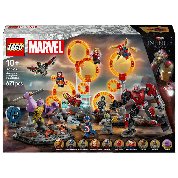 LEGO Avengers: Endgame 76323 Set Costruzioni La Battaglia Finale 621 Pezzi 10+ Anni