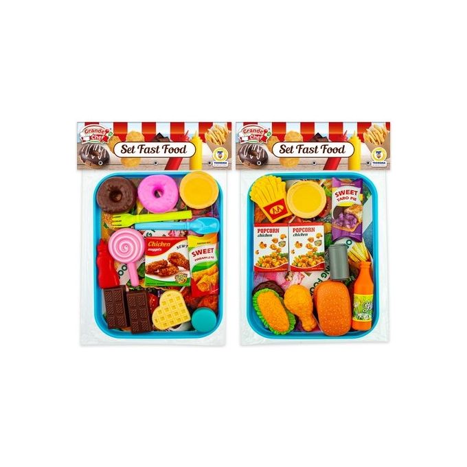 Teorema Playset Cucina Grande Chef Fast Food con Vassoio