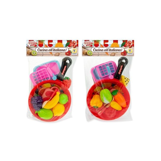 Teorema Playset Cucina Teorema Grande chef Frutta e Verdura con Padella