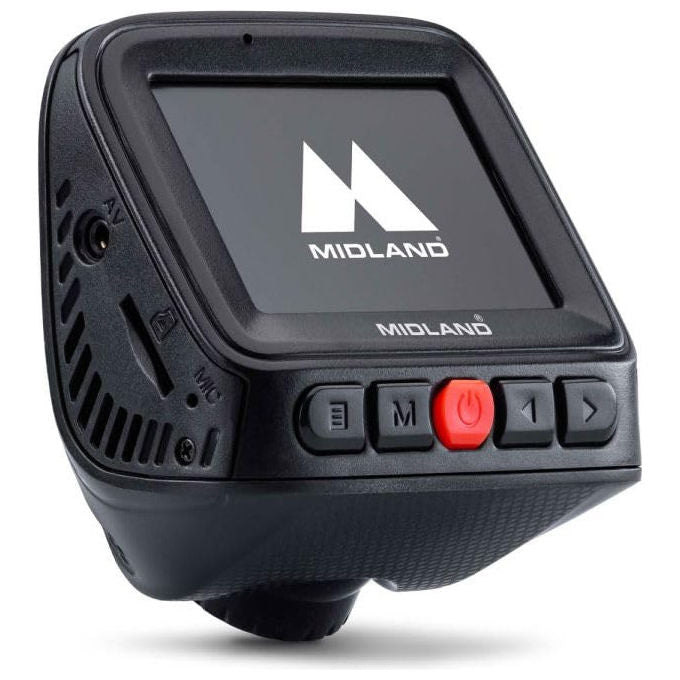 Midland C1644 Street Guardian One Dash Cam Full HD 1080p 30fps 120° Display 2'' Avvio Automatico Sensore G Micro SD 64 GB