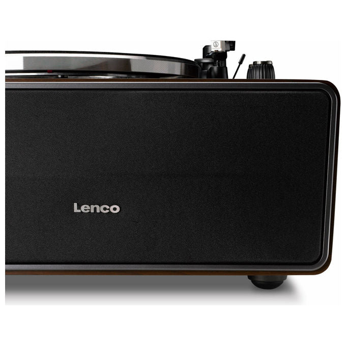 Lenco LS-470WA Giradischi Bluetooth Nero a Cinghia 2 Velocita' 4 Altoparlanti 70W