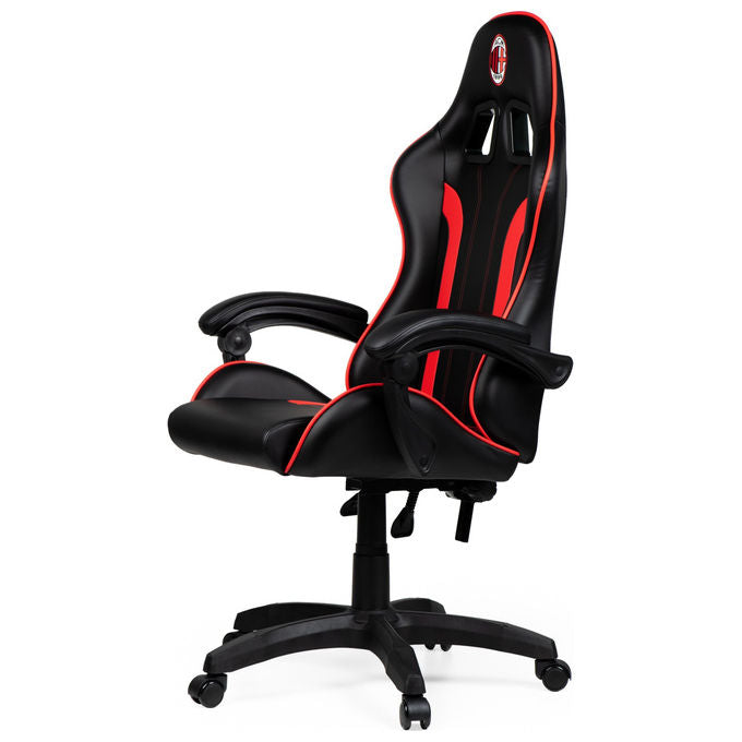 Take-Two Interactive Poltrona Gaming Nero-Rosso Imbottita 150kg con Braccioli e Ruote