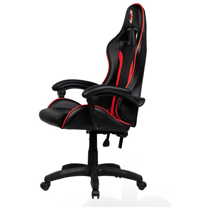 Take-Two Interactive Poltrona Gaming Nero-Rosso Imbottita 150kg con Braccioli e Ruote