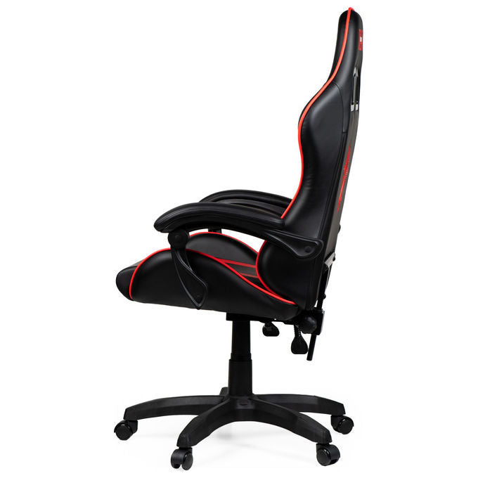 Take-Two Interactive Poltrona Gaming Nero-Rosso Imbottita 150kg con Braccioli e Ruote