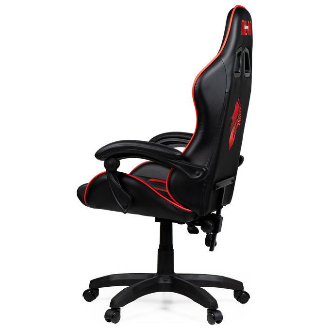 Take-Two Interactive Poltrona Gaming Nero-Rosso Imbottita 150kg con Braccioli e Ruote
