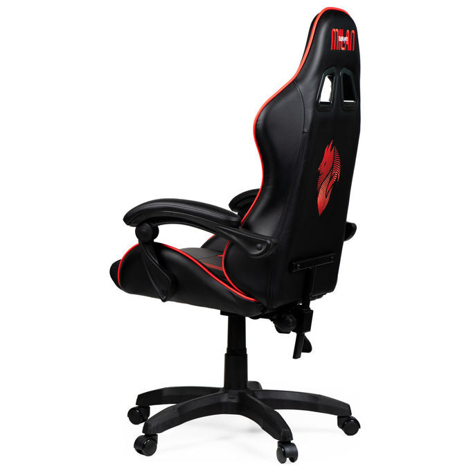 Take-Two Interactive Poltrona Gaming Nero-Rosso Imbottita 150kg con Braccioli e Ruote