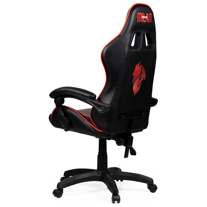Take-Two Interactive Poltrona Gaming Nero-Rosso Imbottita 150kg con Braccioli e Ruote