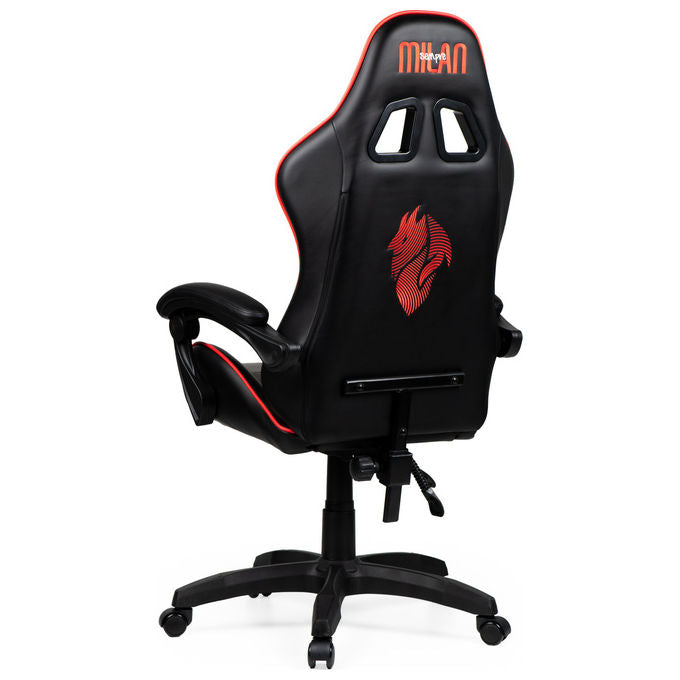 Take-Two Interactive Poltrona Gaming Nero-Rosso Imbottita 150kg con Braccioli e Ruote