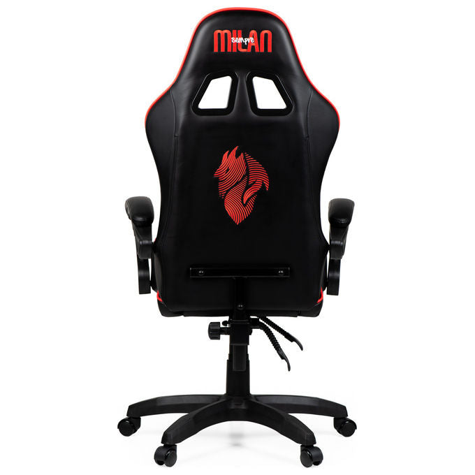 Take-Two Interactive Poltrona Gaming Nero-Rosso Imbottita 150kg con Braccioli e Ruote