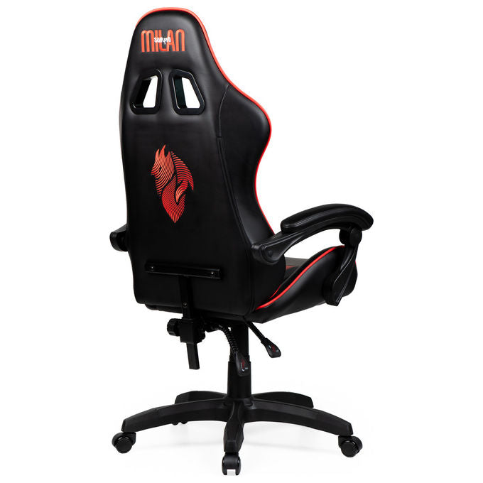 Take-Two Interactive Poltrona Gaming Nero-Rosso Imbottita 150kg con Braccioli e Ruote
