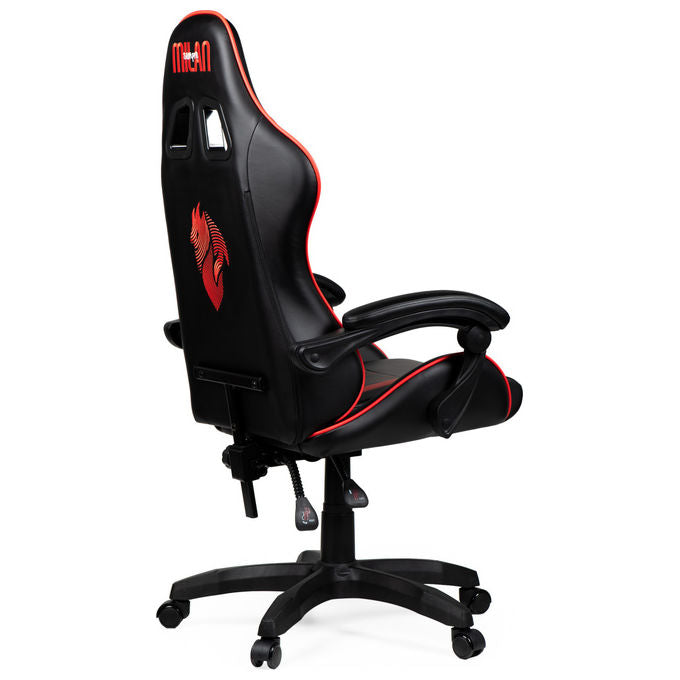 Take-Two Interactive Poltrona Gaming Nero-Rosso Imbottita 150kg con Braccioli e Ruote