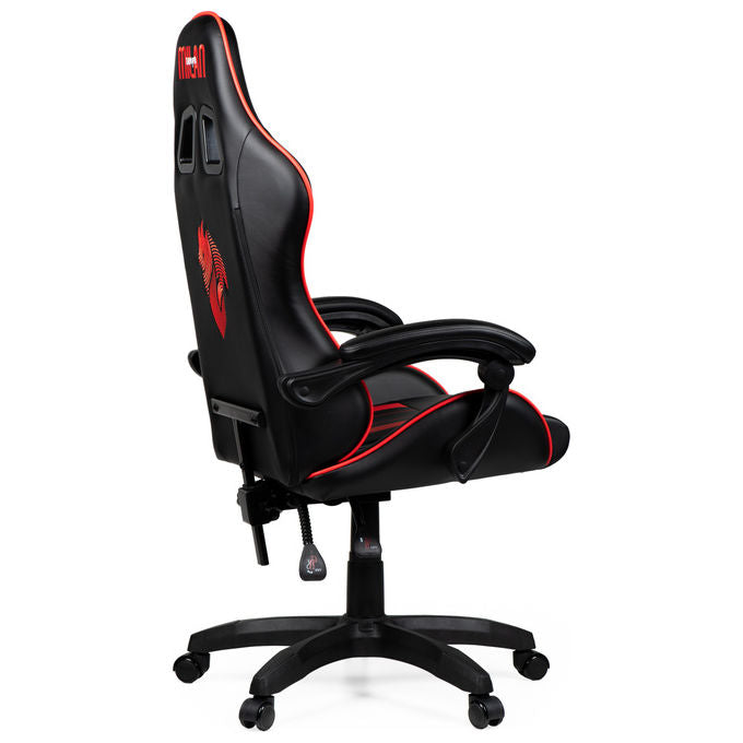 Take-Two Interactive Poltrona Gaming Nero-Rosso Imbottita 150kg con Braccioli e Ruote