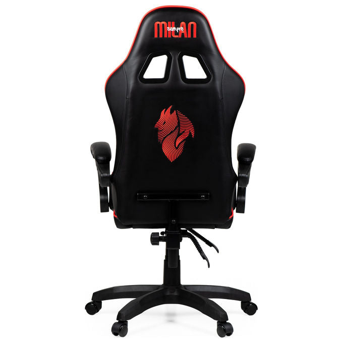 Take-Two Interactive Poltrona Gaming Nero-Rosso Imbottita 150kg con Braccioli e Ruote