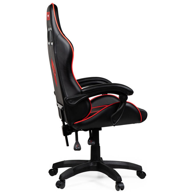 Take-Two Interactive Poltrona Gaming Nero-Rosso Imbottita 150kg con Braccioli e Ruote