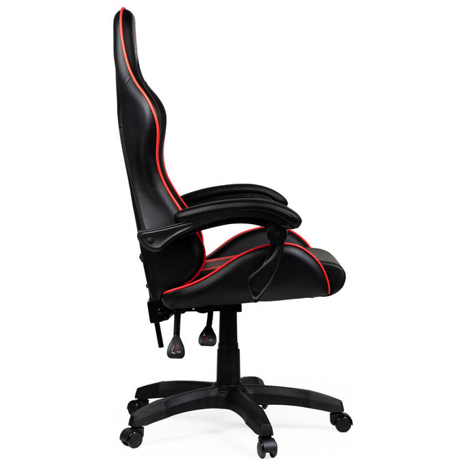 Take-Two Interactive Poltrona Gaming Nero-Rosso Imbottita 150kg con Braccioli e Ruote