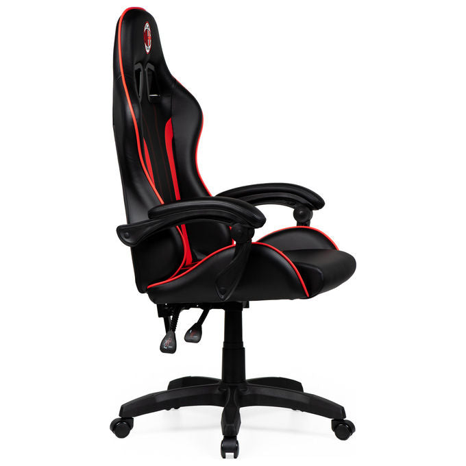 Take-Two Interactive Poltrona Gaming Nero-Rosso Imbottita 150kg con Braccioli e Ruote