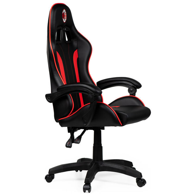 Take-Two Interactive Poltrona Gaming Nero-Rosso Imbottita 150kg con Braccioli e Ruote