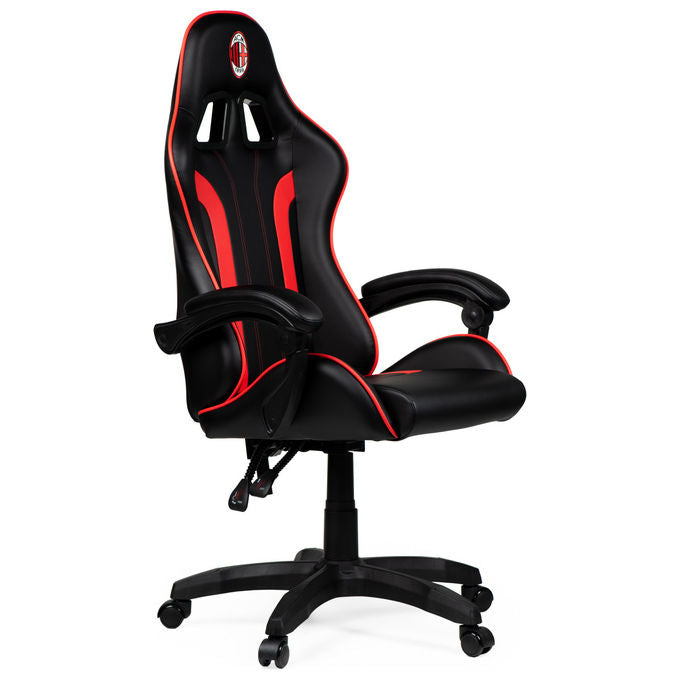 Take-Two Interactive Poltrona Gaming Nero-Rosso Imbottita 150kg con Braccioli e Ruote