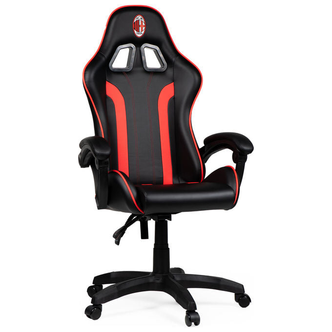 Take-Two Interactive Poltrona Gaming Nero-Rosso Imbottita 150kg con Braccioli e Ruote