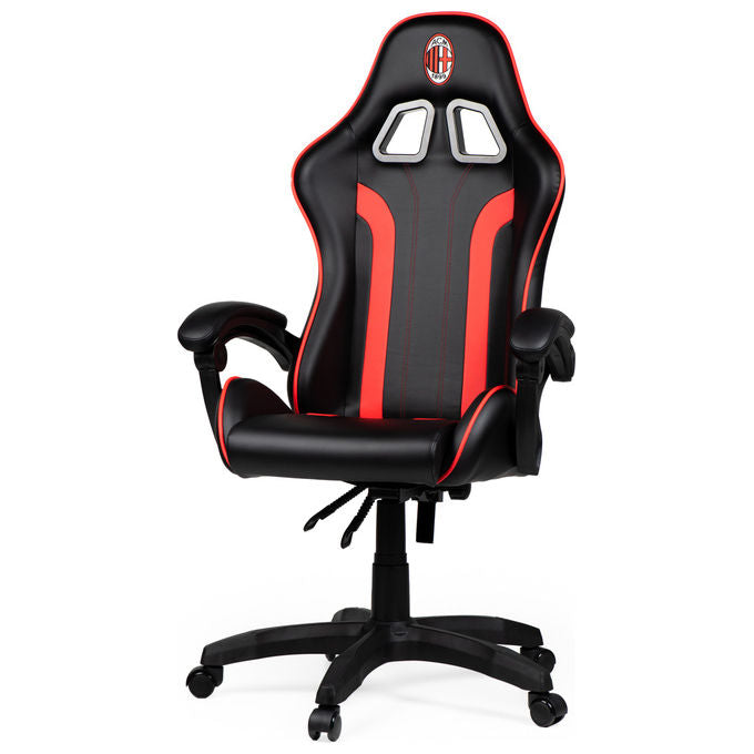 Take-Two Interactive Poltrona Gaming Nero-Rosso Imbottita 150kg con Braccioli e Ruote