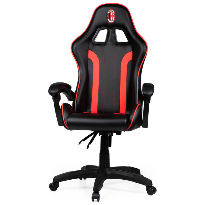 Take-Two Interactive Poltrona Gaming Nero-Rosso Imbottita 150kg con Braccioli e Ruote