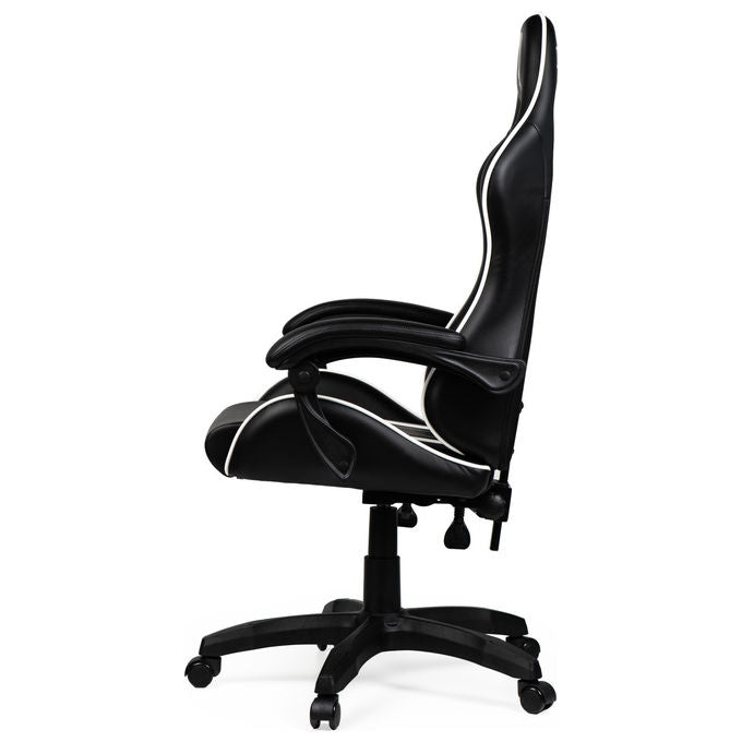 Take-Two Interactive Poltrona Gaming SGPN0003 Nero e Bianco Imbottita con Ruote