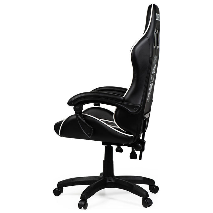 Take-Two Interactive Poltrona Gaming SGPN0003 Nero e Bianco Imbottita con Ruote