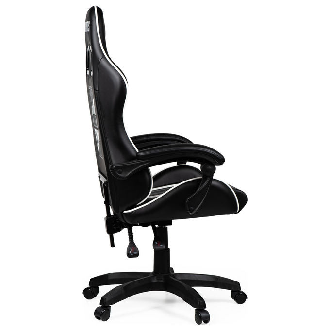 Take-Two Interactive Poltrona Gaming SGPN0003 Nero e Bianco Imbottita con Ruote