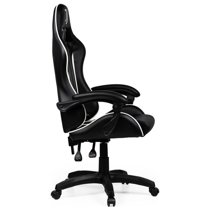 Take-Two Interactive Poltrona Gaming SGPN0003 Nero e Bianco Imbottita con Ruote