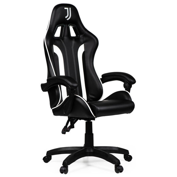 Take-Two Interactive Poltrona Gaming SGPN0003 Nero e Bianco Imbottita con Ruote