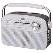 Trevi RA 7F50 BT Radio Personale Analogica AM-FM-SW Bluetooth USB Bianco