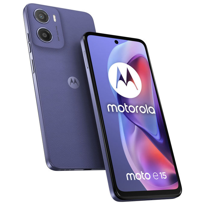 Motorola moto e15 Smartphone 6.67'' 4G 2GB 64GB 5200mAh Dual SIM Lavanda Android 14