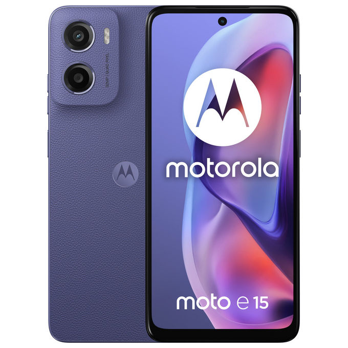 Motorola moto e15 Smartphone 6.67'' 4G 2GB 64GB 5200mAh Dual SIM Lavanda Android 14