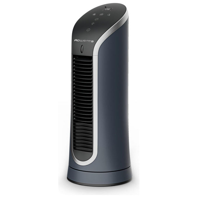 Rowenta Ventilatore a Torre Eole Compact VU6220F0 Nero Design Compatto 6 Velocita'