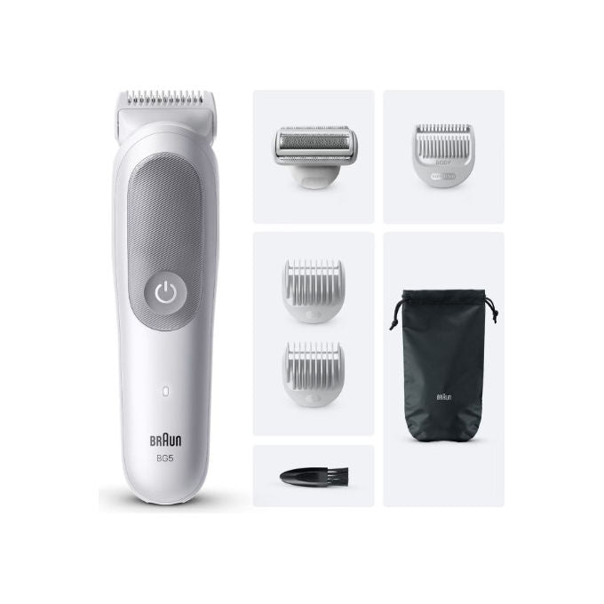 Braun Series 5 BG5550 Regolabarba Corpo Wet and Dry Ricaricabile Grigio